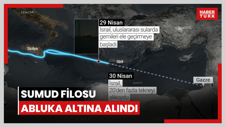 Global Sumud Filosu, Yunanistan yakınlarında İsrail savaş gemilerince abluka altına alındı