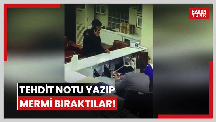 Tehdit notu yazıp mermi bıraktılar !