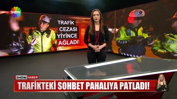 Trafik cezası yiyince ağladı!