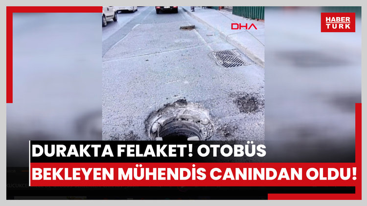 Durakta felaket! Otobüs bekleyen mühendis canından oldu!