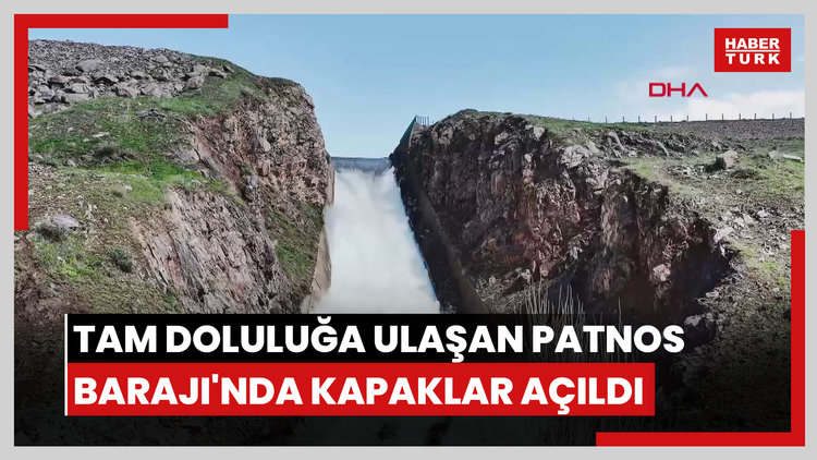 Tam doluluğa ulaşan Patnos Barajı'nda kapaklar açıldı