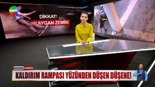İstanbul Göktürk’teki Belediye Caddesi’nde öyle bir kaldırım rampası var ki, adeta tuzak gibi…