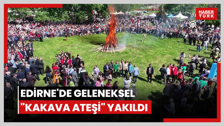 Edirne'de geleneksel "Kakava ateşi" yakıldı