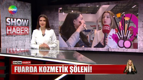 Fuarda kozmetik şöleni!