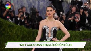 Met Gala'dan renkli görüntüler!