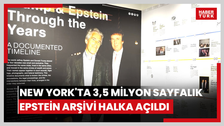 New York'ta 3,5 milyon sayfalık Epstein arşivi halka açıldı