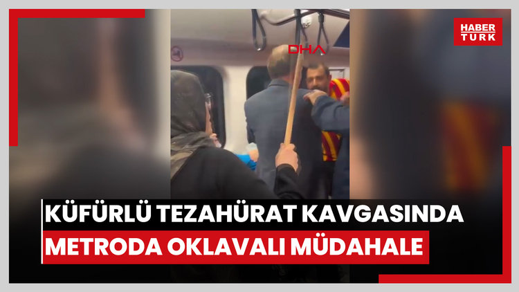 Sarıyer'de metroda küfürlü tezahürat kavgası; oklavayla müdahale etti