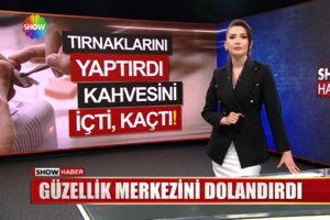 Güzellik merkezini dolandırdı!