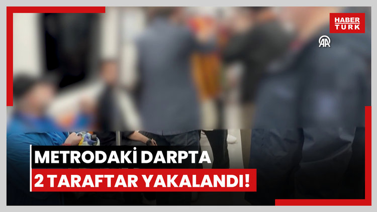 Metrodaki darpta 2 taraftar yakalandı!