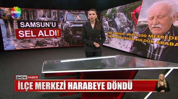 Samsun'u sel aldı!