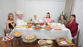 Yöresel lezzetlerden oluşan sunum masası!