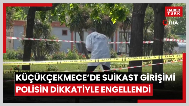 Küçükçekmece'de suikast girişimi polisin dikkatiyle engellendi