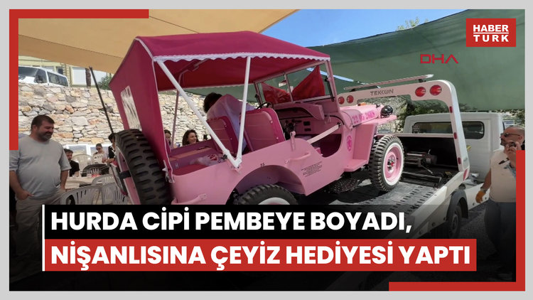 Hurda cipi pembeye boyadı, nişanlısına çeyiz hediyesi yaptı