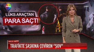Lüks araçtan para saçtı!