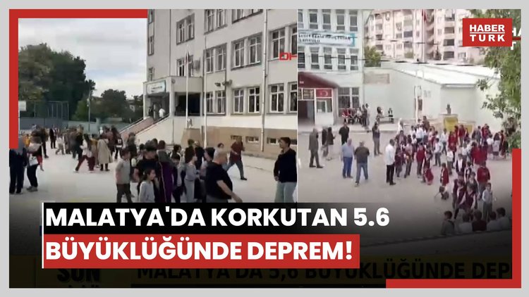 Malatya'da korkutan 5.6 büyüklüğünde deprem!