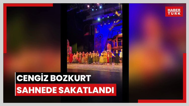Cengiz Bozkurt, sahnede sakatlandı