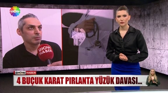 4 buçuk karat pırlanta yüzük davası... 