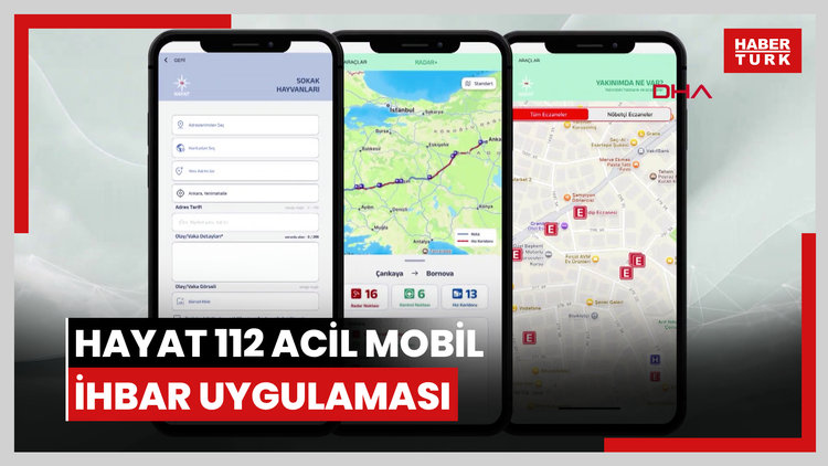 Hayat 112 Acil Mobil İhbar Uygulaması ile ihbarlar tek bir çatı altında dijital ortamda toplanacak
