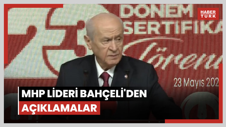 MHP lideri Bahçeli'den açıklamalar