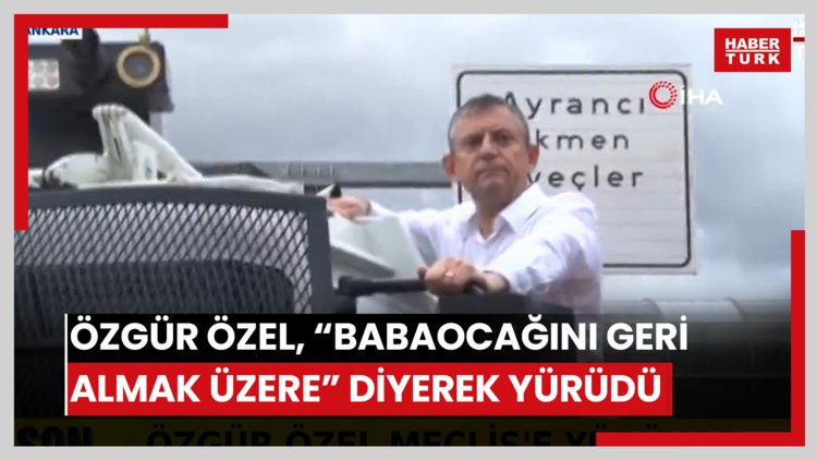 Özgür Özel "Babaocağını geri almak üzere" diyerek Genel Merkez'den ayrıldı, Meclis'e yürüyüşe geçti
