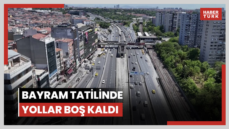 Bayram tatilinde yollar boş kaldı
