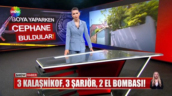 Boya yaparken cephane buldular!