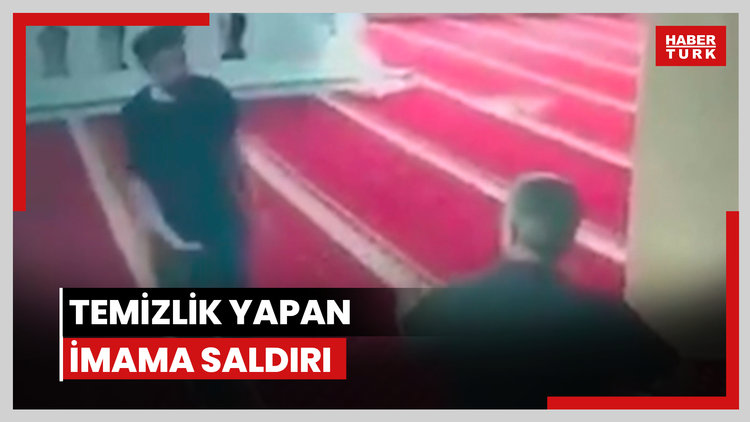 Temizlik yapan imama saldırı