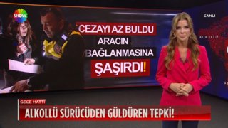 Alkollü sürücüden güldüren tepki! 