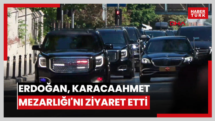 Cumhurbaşkanı Erdoğan, Karacaahmet Mezarlığı'nı ziyaret etti