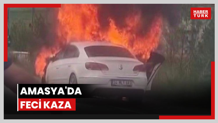 Amasya'da feci kaza