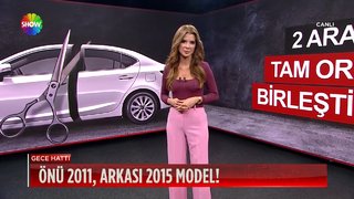 2 arabayı tam ortadan birleştirdiler!