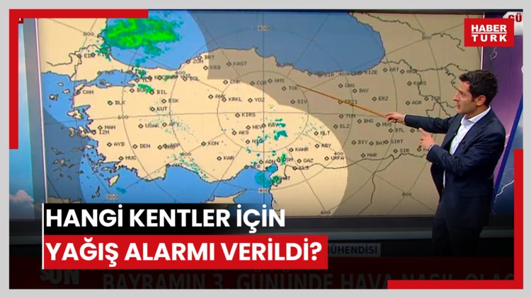 Hangi kentler için yağış alarmı verildi?
