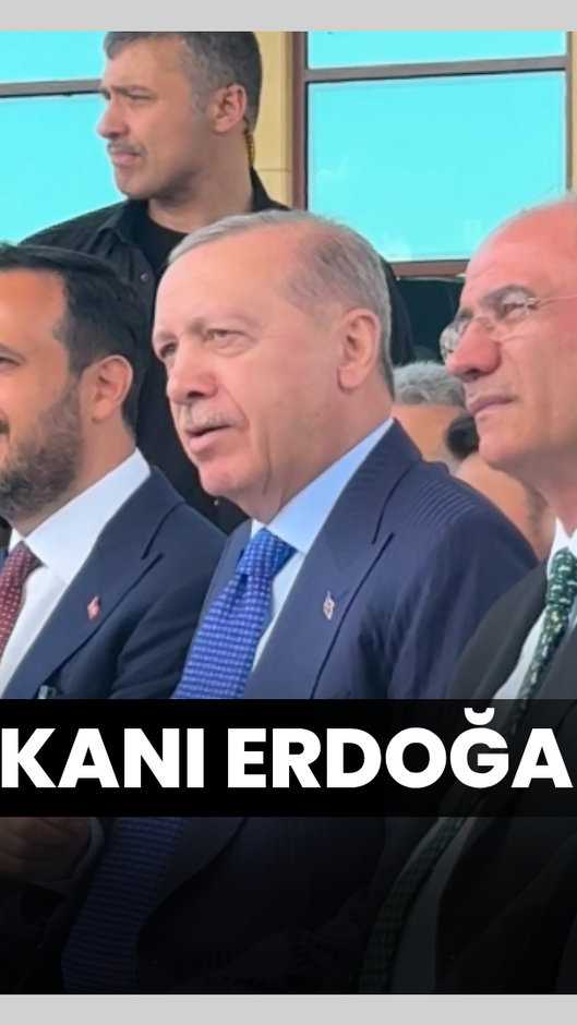 Cumhurbaşkanı Erdoğan da eşlik etti