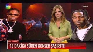 Sahnede 18 dakika kaldı!