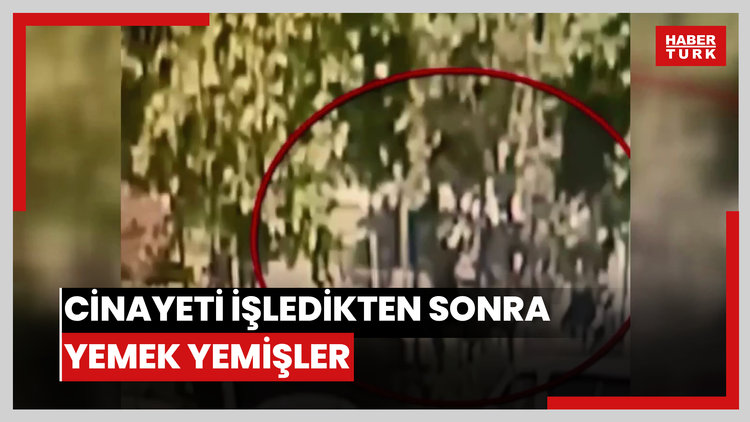 Cinayeti işledikten sonra yemek yemişler