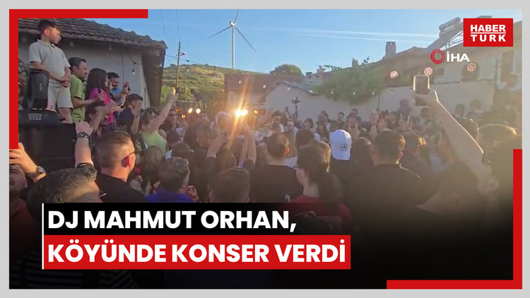 DJ Mahmut Orhan, köyünde konser verdi