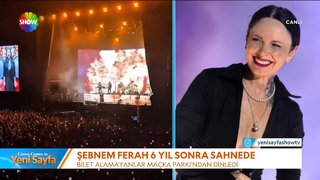 Şebnem Ferah 6 yıl sonra sahnede!