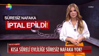 Kısa süreli evliliğe süresiz nafaka yok!
