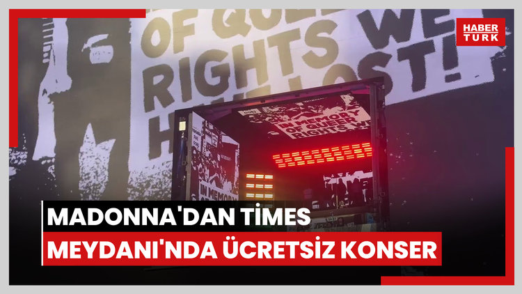 Madonna'dan Times Meydanı'nda sürpriz ücretsiz konser