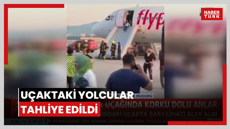 Powerbank nedeniyle uçaktaki yolcular tahliye edildi