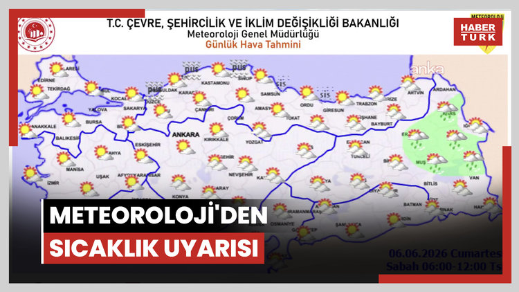 Meteoroloji'den sıcaklık uyarısı
