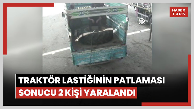 Siirt'te şişirilmek istenen traktör lastiğinin patlaması sonucu 2 kişi yaralandı