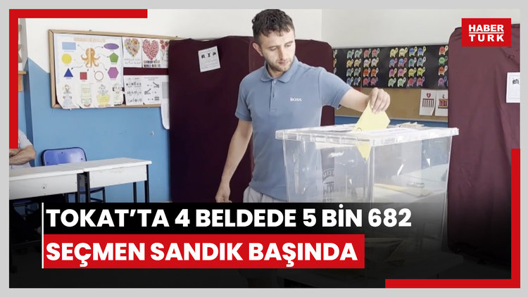 Tokat'ta 4 beldede 5 bin 682 seçmen sandık başında