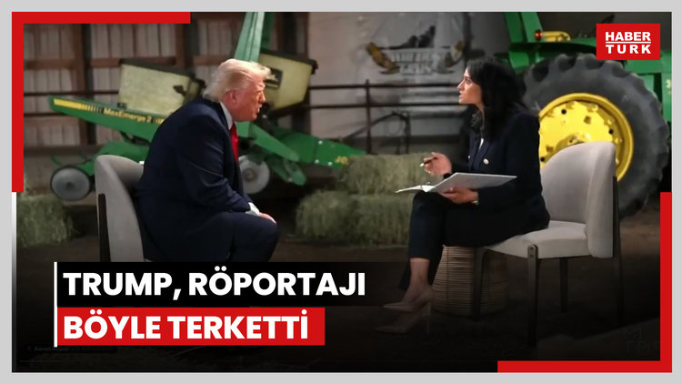 Trump, röportajı yarıda bıraktı