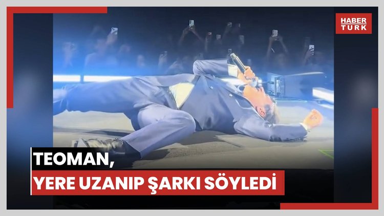 Teoman, yere uzanıp şarkı söyledi