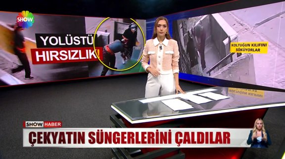 Çekyatın süngerlerini çaldılar!