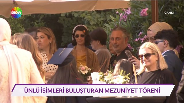 Ünlü isimleri buluşturan mezuniyet töreni!