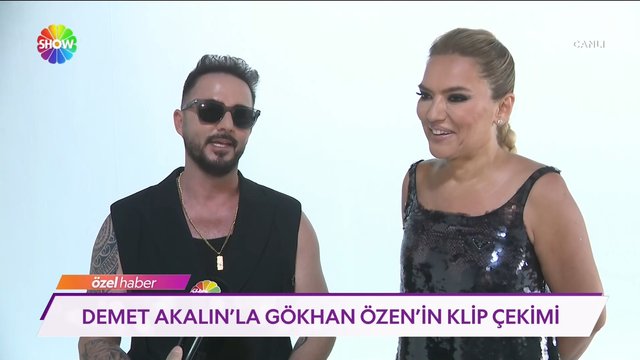 Demet Akalın'la Gökhan Özen'in klip çekimi!