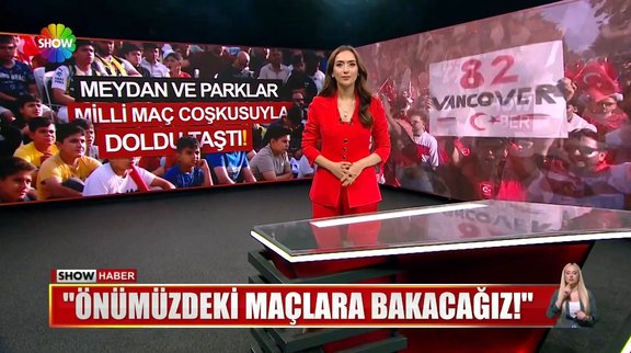 Meydan ve parklar milli maç coşkusuyla doldu taştı!