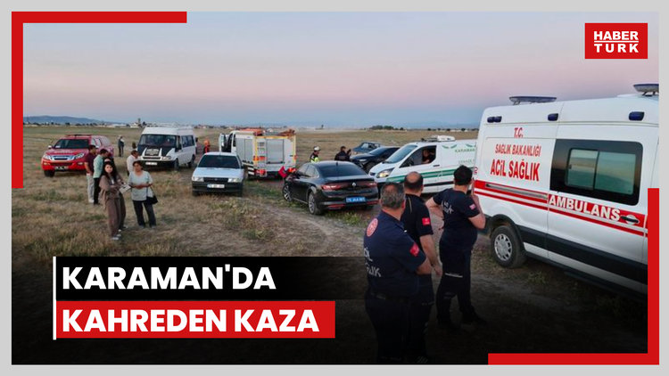 Karaman'da kahreden kaza